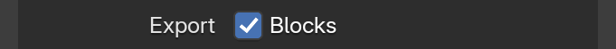 Export Blocks
